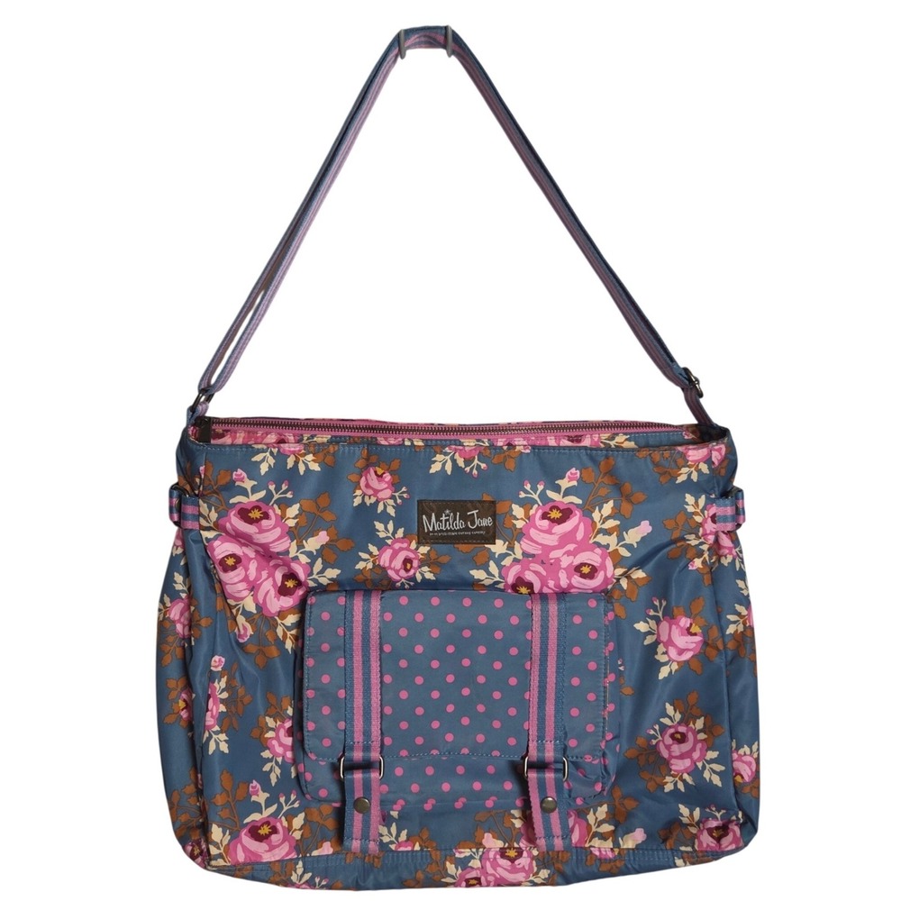 Matilda Jane Carry It Off Floral Messenger School Bag Diaper Tote Cottagecore